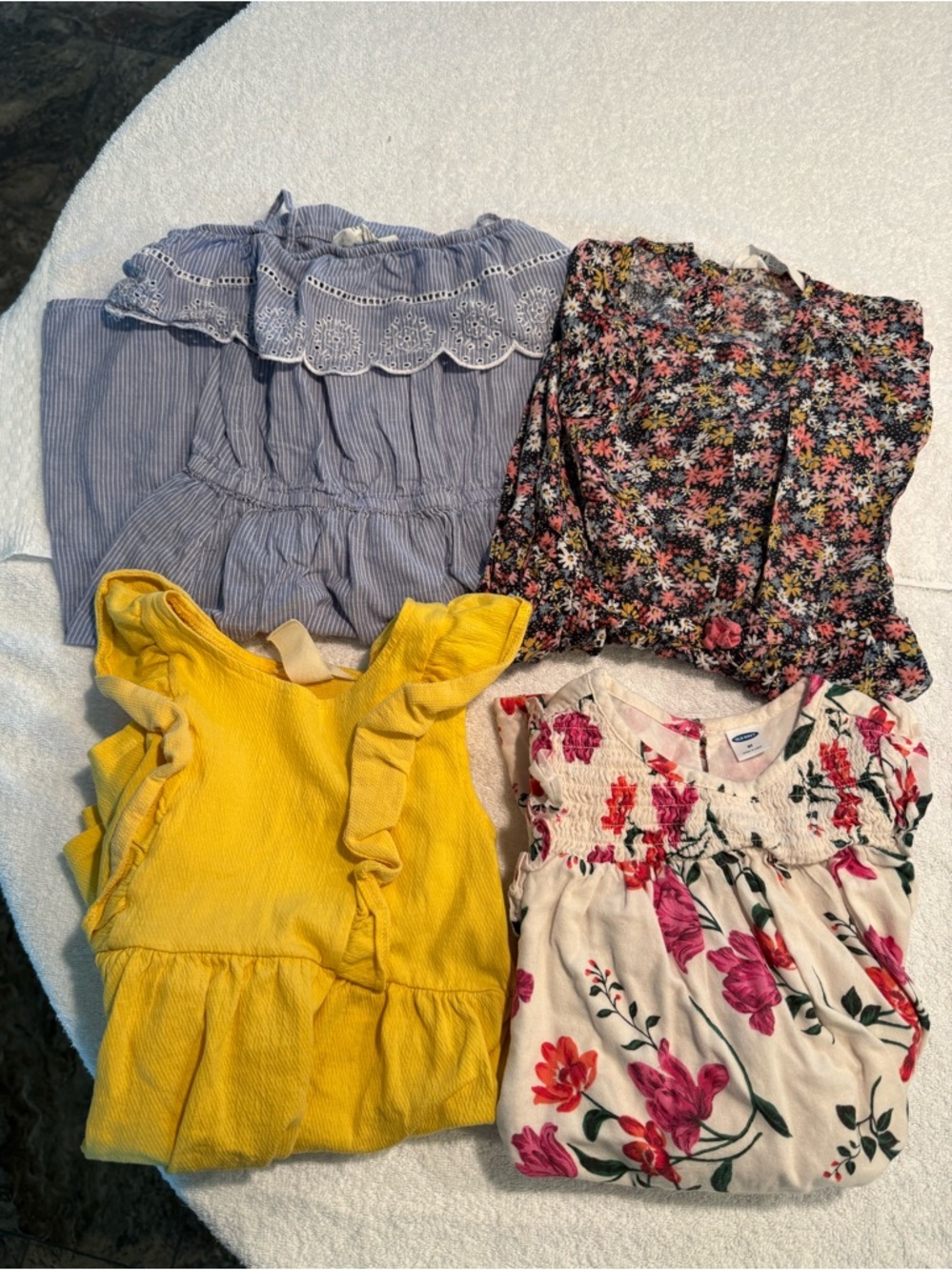 Bundle of 4 girls dresses - size 5-6
